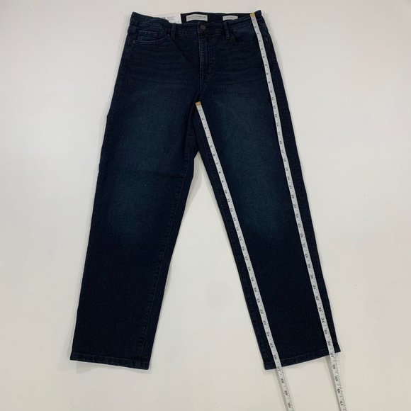 Social Standard Women's Pants 8 Slim Straight Stretch Denim Jeans Nighthawk Blue - Picture 8 of 10